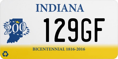 IN license plate 129GF