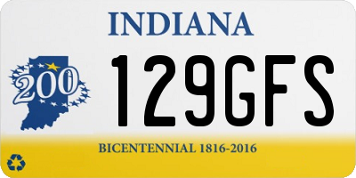 IN license plate 129GFS