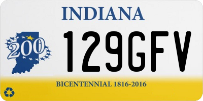 IN license plate 129GFV