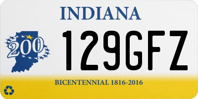 IN license plate 129GFZ