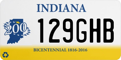 IN license plate 129GHB