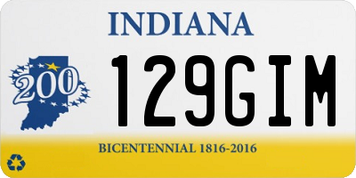 IN license plate 129GIM