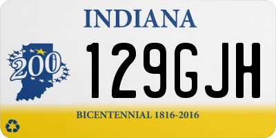 IN license plate 129GJH