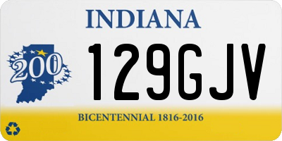 IN license plate 129GJV