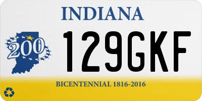 IN license plate 129GKF