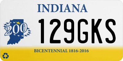 IN license plate 129GKS