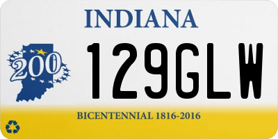 IN license plate 129GLW