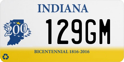 IN license plate 129GM