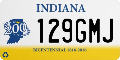 IN license plate 129GMJ