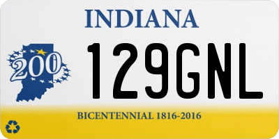 IN license plate 129GNL