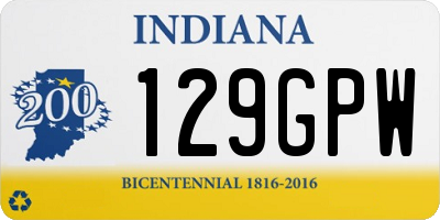 IN license plate 129GPW