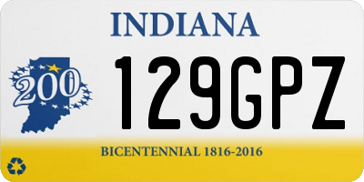 IN license plate 129GPZ
