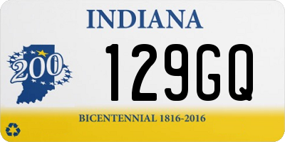 IN license plate 129GQ