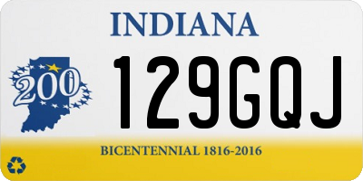 IN license plate 129GQJ
