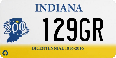 IN license plate 129GR