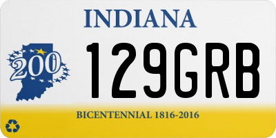 IN license plate 129GRB