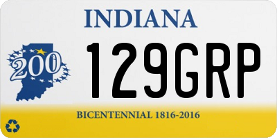 IN license plate 129GRP