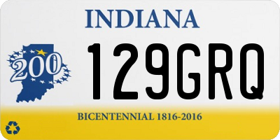 IN license plate 129GRQ