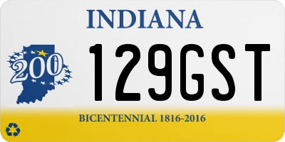 IN license plate 129GST