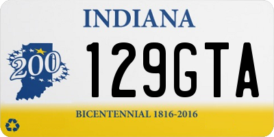 IN license plate 129GTA