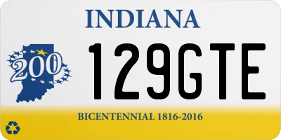 IN license plate 129GTE