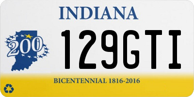 IN license plate 129GTI