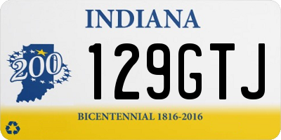 IN license plate 129GTJ