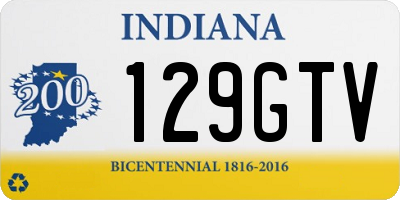 IN license plate 129GTV