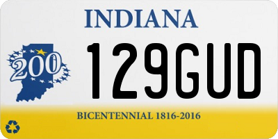 IN license plate 129GUD
