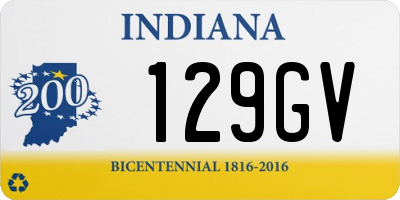 IN license plate 129GV