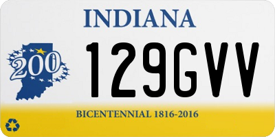 IN license plate 129GVV