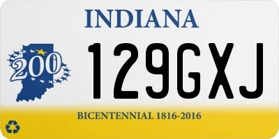 IN license plate 129GXJ