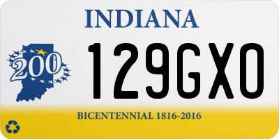 IN license plate 129GXO