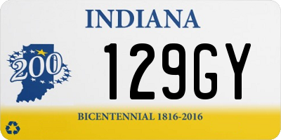 IN license plate 129GY