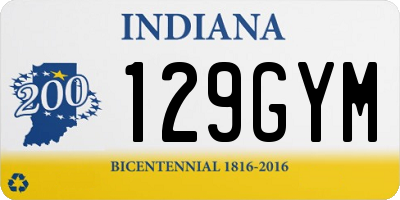 IN license plate 129GYM