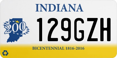IN license plate 129GZH