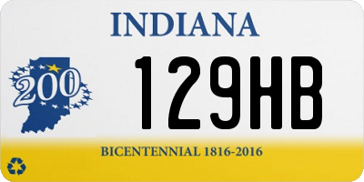 IN license plate 129HB