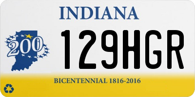 IN license plate 129HGR