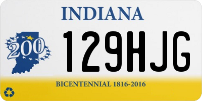 IN license plate 129HJG
