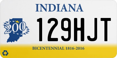 IN license plate 129HJT