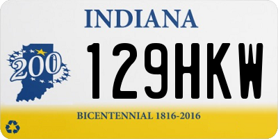 IN license plate 129HKW