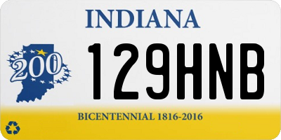IN license plate 129HNB