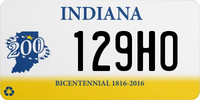 IN license plate 129HO