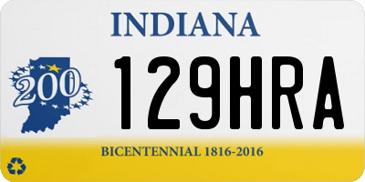 IN license plate 129HRA