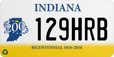 IN license plate 129HRB