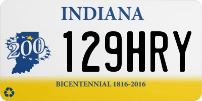 IN license plate 129HRY
