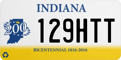 IN license plate 129HTT
