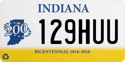 IN license plate 129HUU