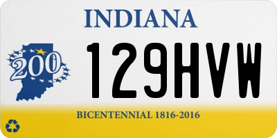 IN license plate 129HVW