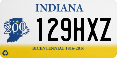 IN license plate 129HXZ